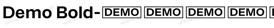 Demo Bold字体转换